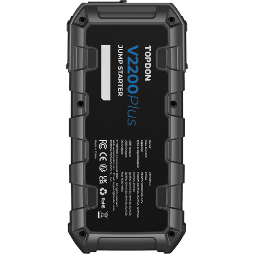 V2200Plus 2-in-1 2200 Peak Amp Jump Starter, Battery & System Tester St. Lawrence Industrial & Safety Supply