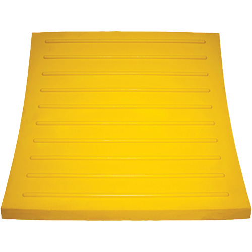 Wheel Chock, Polyurethane, Yellow, 15-1/4" W x 12-1/8" D x 10-3/4" H St. Lawrence Industrial & Safety Supply