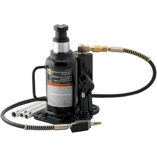 Cric-bouteille pneumatique, 20 tonne(s), Air comprim&eacute;/hydraulique, 18-3/4" Hauteur &eacute;lev&eacute;e St. Lawrence Industrial & Safety Supply