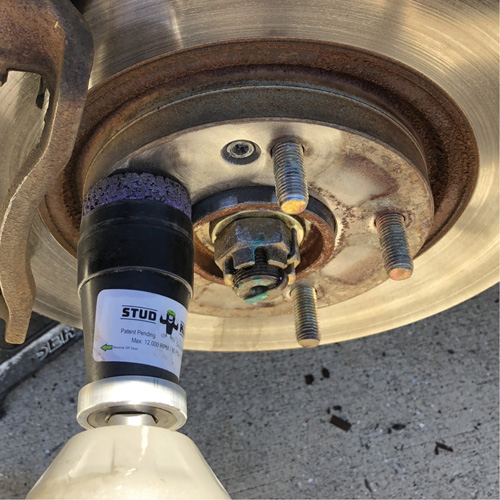 STUD KLEEN Impact-Driven Hub, Stud & Wheel Cleaning Tool St. Lawrence Industrial & Safety Supply