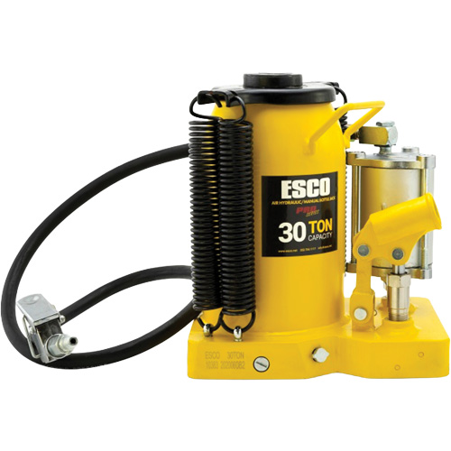 Pro Series  Bottle Jack, 30 tons, Air Hydraulic, 20" Raised Height St. Lawrence Industrial & Safety Supply