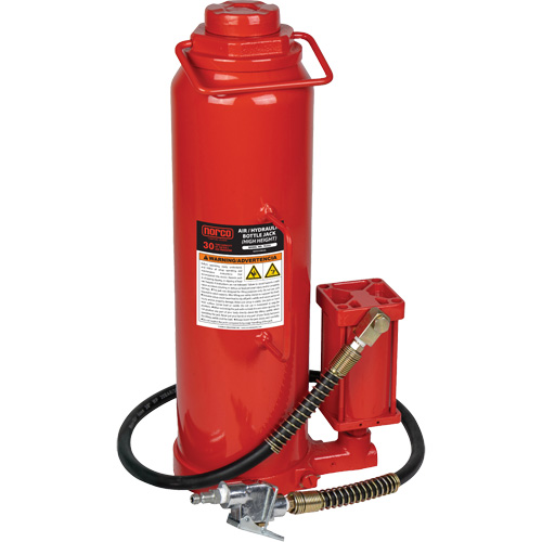 Cric-bouteille hydraulique de hauteur &eacute;lev&eacute;, 30 tonne(s), Air comprim&eacute;/hydraulique, 33-9/10" Hauteur &eacute;lev&eacute;e St. Lawrence Industrial & Safety Supply