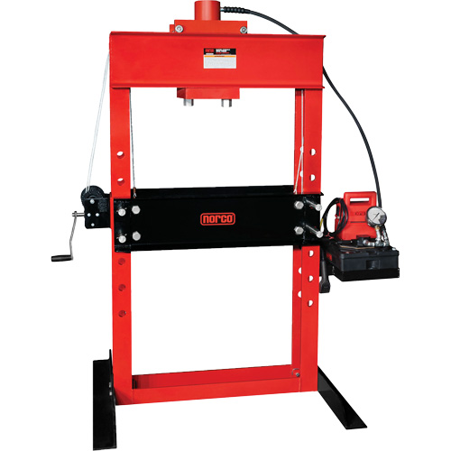 Electro/Hydraulic Pump Operated Shop Press, 50 tons Capacity St. Lawrence Industrial & Safety Supply