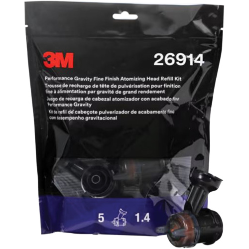 Performance Gravity Fine Finish Atomizing Head - Orange St. Lawrence Industrial & Safety Supply