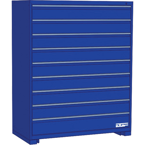 Armoire &agrave; tiroirs modulaire, 9 tiroirs, 30" la x 28" p x 60" h, Bleu St. Lawrence Industrial & Safety Supply