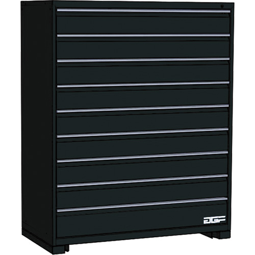 Armoire &agrave; tiroirs modulaire, 9 tiroirs, 30" la x 28" p x 60" h, Noir St. Lawrence Industrial & Safety Supply