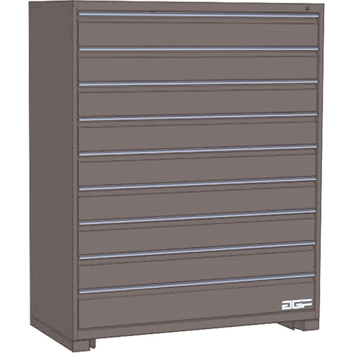 Armoire &agrave; tiroirs modulaire, 9 tiroirs, 48" la x 24" p x 60" h, Gris St. Lawrence Industrial & Safety Supply