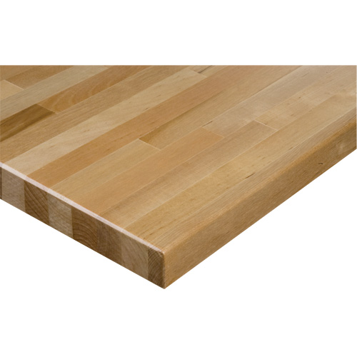 Hardwood Workbench Top, 60" W x 30" D, Square Edge, 1-1/4" Thick St. Lawrence Industrial & Safety Supply