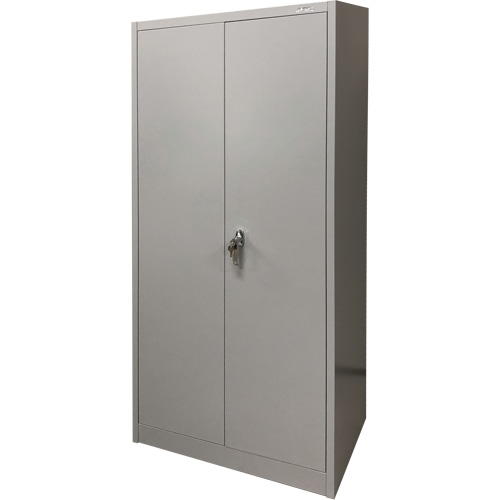 Armoire de rangement, Acier, 4 Tablettes, 66" h x 30" la x 15" P, Gris St. Lawrence Industrial & Safety Supply