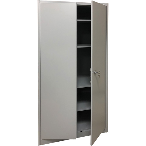 Storage Cabinet, Steel, 4 Shelves, 78" H x 36" W x 24" D, Grey St. Lawrence Industrial & Safety Supply
