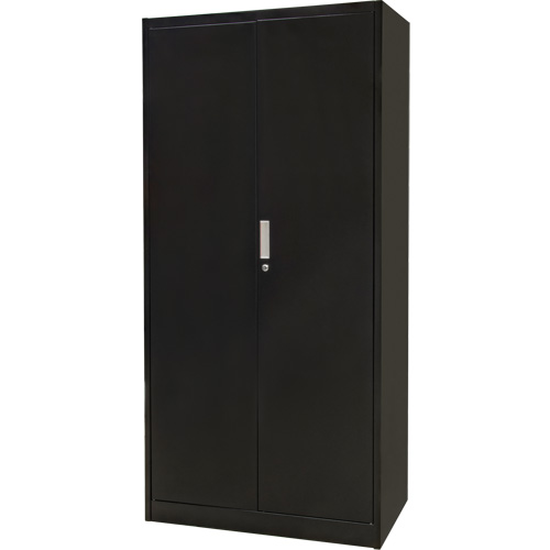 Armoire de rangement combin&eacute;e, 36" la x 18" p x 72" h, Noir St. Lawrence Industrial & Safety Supply