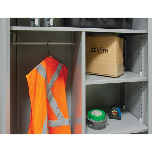 Armoire de rangement combin&eacute;e, 36" la x 18" p x 72" h, Gris St. Lawrence Industrial & Safety Supply