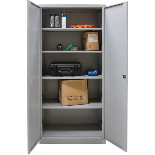 Armoires de rangement Hi-Boy, Acier, 4 Tablettes, 72" h x 36" la x 18" P, Gris St. Lawrence Industrial & Safety Supply