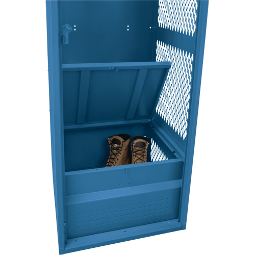 Gear Locker, Steel, 24" W x 24" D x 72" H, Dark Blue St. Lawrence Industrial & Safety Supply