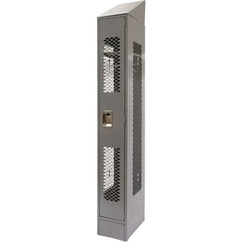 Casiers ventil&eacute;s, 12" x 18" x 88", Acier, Gris, D&eacute;mont&eacute;, Perfor&eacute; St. Lawrence Industrial & Safety Supply