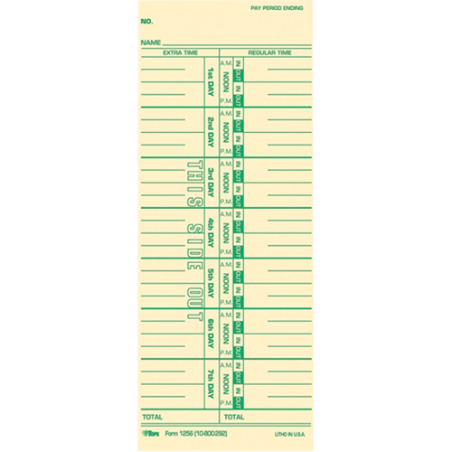 Cartes de temps St. Lawrence Industrial & Safety Supply