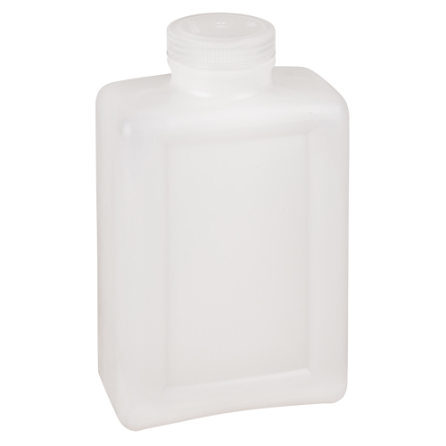 Bouteilles peu encombrantes &agrave; prise facile, Rectangulaire, 64 oz, Plastique St. Lawrence Industrial & Safety Supply