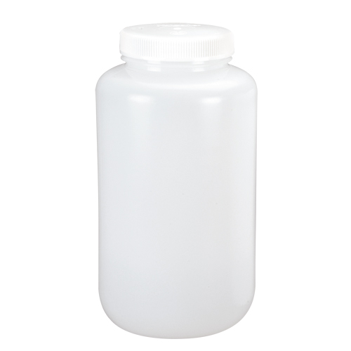 Bouteilles &agrave; large ouverture, Ronde, 1/2 gal., Plastique St. Lawrence Industrial & Safety Supply