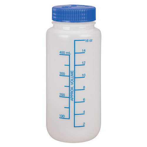 Bouteilles &agrave; large ouverture, Ronde, 16 oz, Plastique St. Lawrence Industrial & Safety Supply