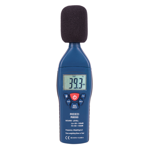 Sonom&egrave;tre avec certificat de calibration, Gamme de mesure 30 - 100 dB/60 - 135 dB St. Lawrence Industrial & Safety Supply