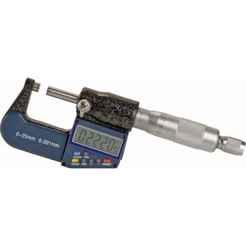 Electronic Digital Micrometer, 0 - 1" (0 - 25 mm) Range, 0.00005" (0.00127 mm) Resolution St. Lawrence Industrial & Safety Supply