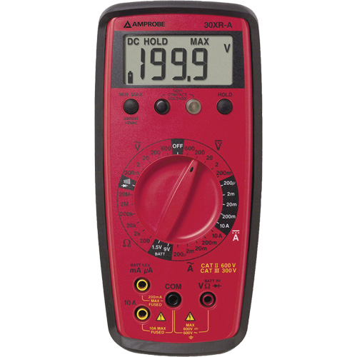 30XR-A Digital Multimeter, AC/DC Voltage, AC/DC Current St. Lawrence Industrial & Safety Supply