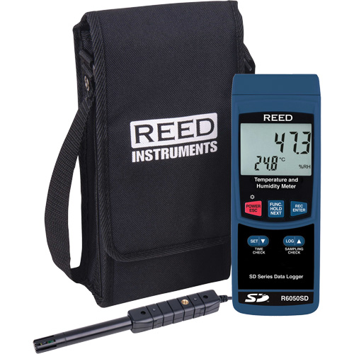 Thermo-hygrom&egrave;tre avec enregistreur de donn&eacute;es, 5% - 95% HR, 32° - 122° F (0° - 50°C) St. Lawrence Industrial & Safety Supply