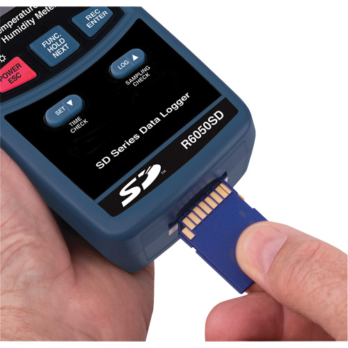 Thermo-hygrom&egrave;tre avec enregistreur de donn&eacute;es, 5% - 95% HR, 32° - 122° F (0° - 50°C) St. Lawrence Industrial & Safety Supply