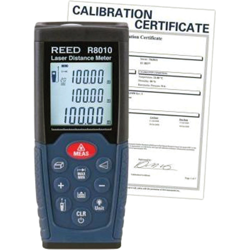 T&eacute;l&eacute;m&egrave;tre laser avec certificat de calibration, 1,92" - 328' (5 cm - 100 m) Gamme de mesure, Num&eacute;rique (&eacute;lectronique) St. Lawrence Industrial & Safety Supply