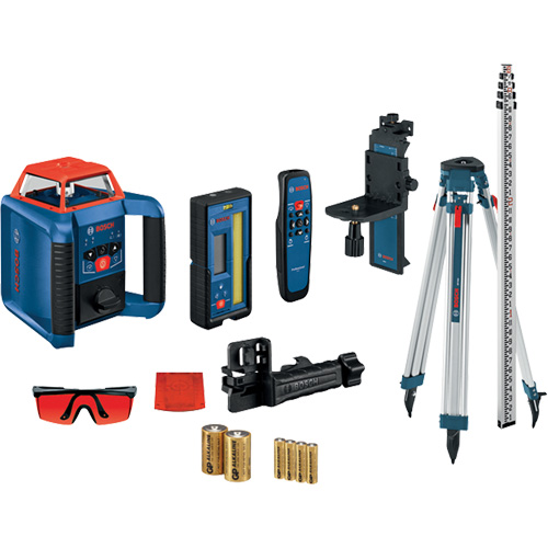 Revolve2000 Self-Leveling Horizontal/Vertical Rotary Laser Kit, 2000' (609.6 m), 670 Nm St. Lawrence Industrial & Safety Supply