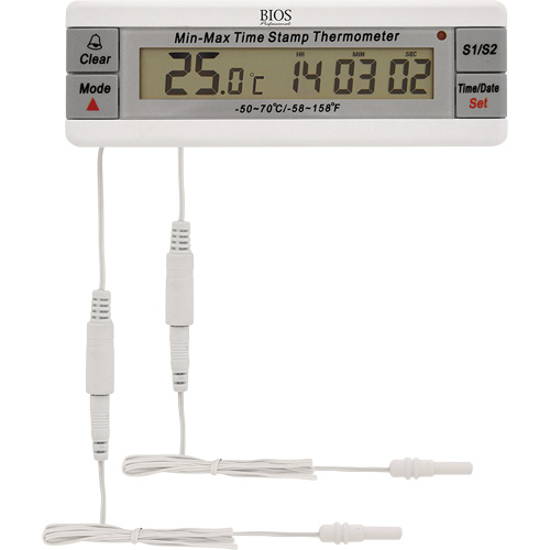Vaccine Thermometer, Contact, Digital, -50-70°F (-58-158°C) St. Lawrence Industrial & Safety Supply