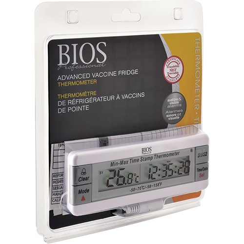 Vaccine Thermometer, Contact, Digital, -50-70°F (-58-158°C) St. Lawrence Industrial & Safety Supply