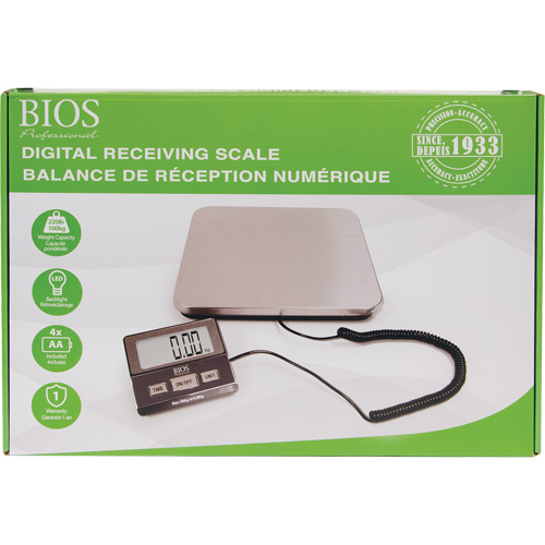 Balance de r&eacute;ception num&eacute;rique, Capacit&eacute; 220 lb, Graduations 1 lb St. Lawrence Industrial & Safety Supply