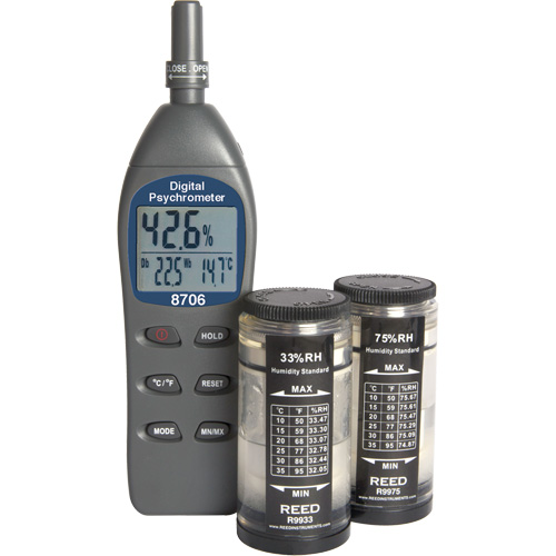 Psychrometer Kit with Calibration Standards St. Lawrence Industrial & Safety Supply