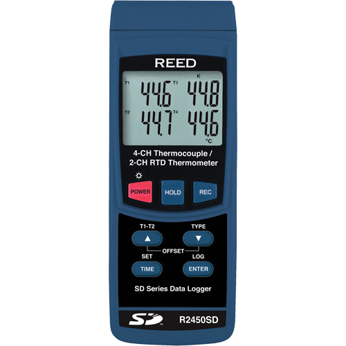 Thermom&egrave;tre &agrave; thermocouple pour enregistreur de donn&eacute;es avec certificat de calibration St. Lawrence Industrial & Safety Supply