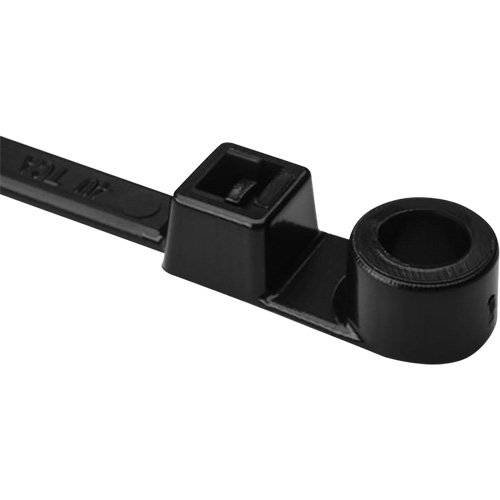 Attache de c&acirc;ble &agrave; vis, Longueur 12-2/5", R&eacute;sistance &agrave; la traction 50 lb, Noir St. Lawrence Industrial & Safety Supply