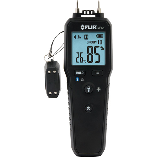 Pin Moisture Meter with Bluetooth&reg;, 1 - 99% Moisture Range St. Lawrence Industrial & Safety Supply