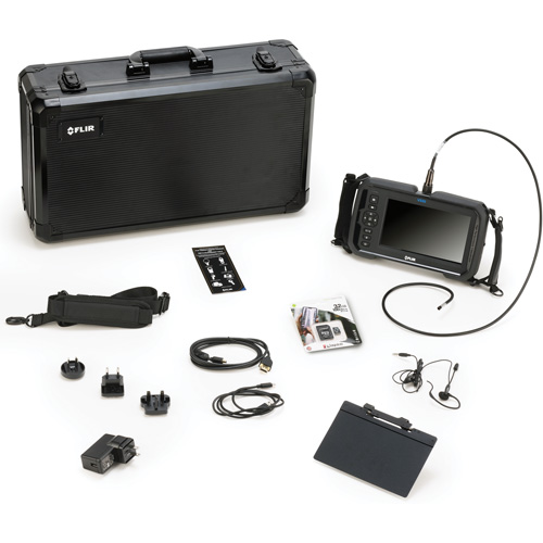 Videoscope Kit with HD 5.5 mm × 1 m Long Camera Probe, 7" Display, 1024 x 600 pixels St. Lawrence Industrial & Safety Supply