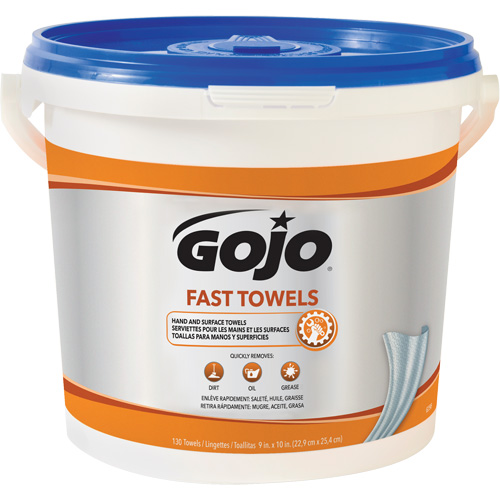 Serviettes nettoyantes Fast Wipes, 130 lingettes, 10" x 9" St. Lawrence Industrial & Safety Supply