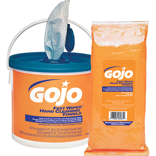 Serviettes nettoyantes Fast Wipes, 130 lingettes, 10" x 9" St. Lawrence Industrial & Safety Supply