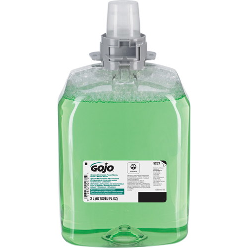 Savon pour les mains, les cheveux et le corps certifi&eacute; vert FMX-12, Mousse, 1250 ml, Parfum&eacute; St. Lawrence Industrial & Safety Supply