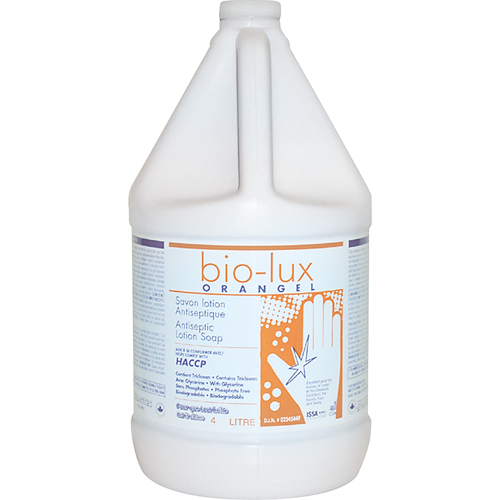 Savon liquide antimicrobien Orangel Bio-Lux , Liquide, 4 L, Parfum&eacute; St. Lawrence Industrial & Safety Supply