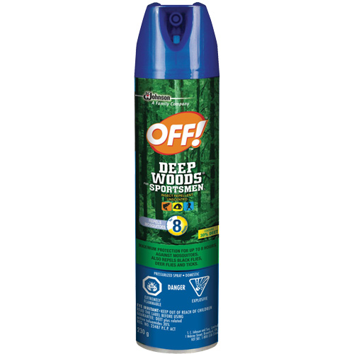 Insectifuge pour sportifs Off! R&eacute;gions sauvages, DEET &agrave; 30 %, A&eacute;rosol, 230 g St. Lawrence Industrial & Safety Supply
