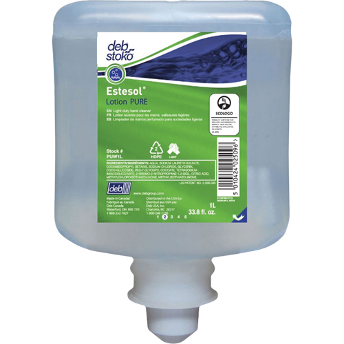 Nettoyant l&eacute;ger et pure pour les mains Estesol, Cr&egrave;me, 1 L, Recharge, Fraîcheur St. Lawrence Industrial & Safety Supply