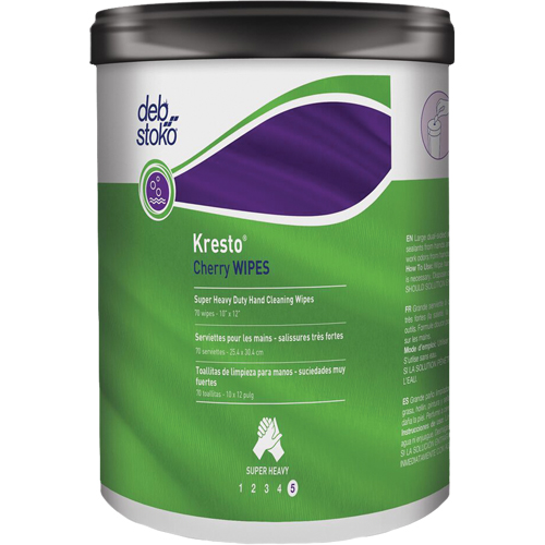 Kresto&reg; Cherry Wipes, 70 Wipes, 10" x 12" St. Lawrence Industrial & Safety Supply