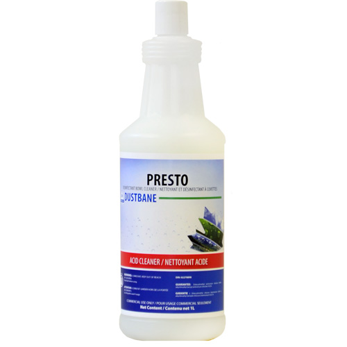 Nettoyant d&eacute;sinfectant &agrave; cuvettes Presto, 1 L, Bouteille St. Lawrence Industrial & Safety Supply