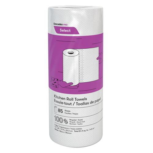 Pro Select Kitchen Towel Roll, 2 Ply, 85 Sheets/Roll, 8" W, 11" L St. Lawrence Industrial & Safety Supply