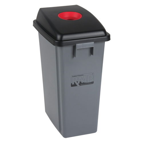 Bac &agrave; d&eacute;chets et de recyclage, Plastique, 16 gal. US St. Lawrence Industrial & Safety Supply