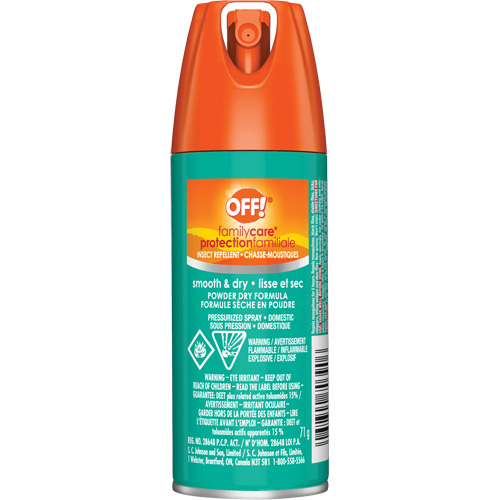 Insectifuge Off! Family Care, DEET &agrave; 15 %, A&eacute;rosol, 2,5 oz. St. Lawrence Industrial & Safety Supply