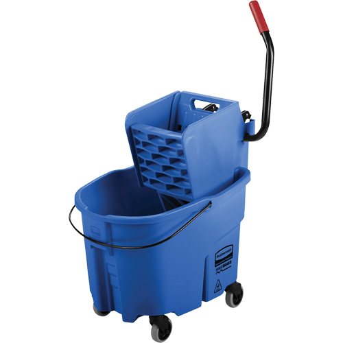 WaveBrake&reg; Mop Bucket & Wringer Combo Pack, Side Press, 8.75 US Gal.(35 Quart), Blue St. Lawrence Industrial & Safety Supply